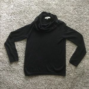 Black light weight turtleneck sweater.